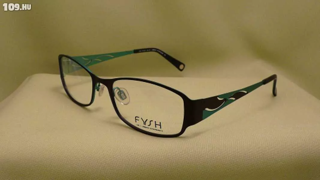 FYSH női szemüvegkeret fekete/zöld