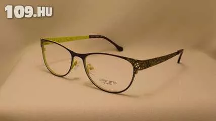 Cascada női szemüvegkeret fekete,zöld virágmintás