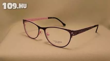 Cascada női szemüvegkeret fekete /rózsaszín virágos
