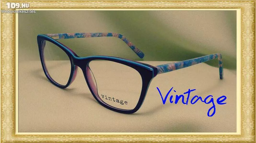 vintage  női  szemüvegkeret Kék/lila