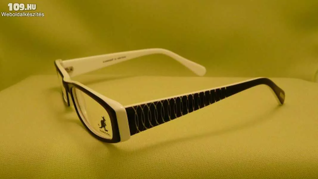 Kangol unisex szemüvegkeret fekete/fehér