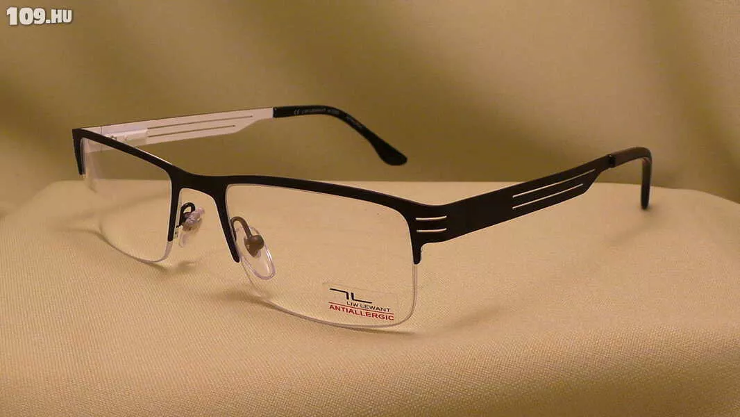 Antiallergén szemüvegkeret fekete/fehér